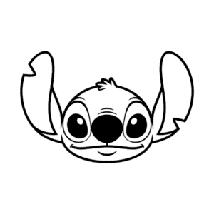 Desenho Fácil da Cabeça do Stitch