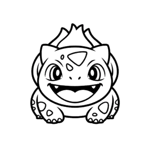 Desenho Fácil da Cara do Pokémon Bulbassauro