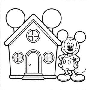 Desenho Fácil da Casa do Mickey