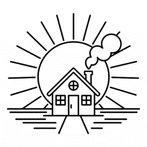 Desenho Fácil da Manhã de Outono