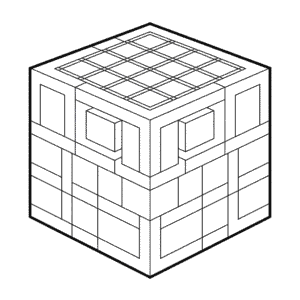 Desenho Fácil da Mesa de Trabalho do Minecraft