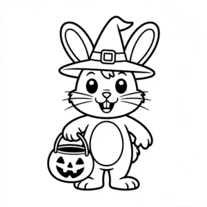 Desenho Fácil de Animal Fofo do Halloween