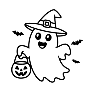 Desenho Fácil de Desenho Animado Fofo do Halloween