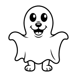 Desenho Fácil do Animal em Fantasia de Halloween