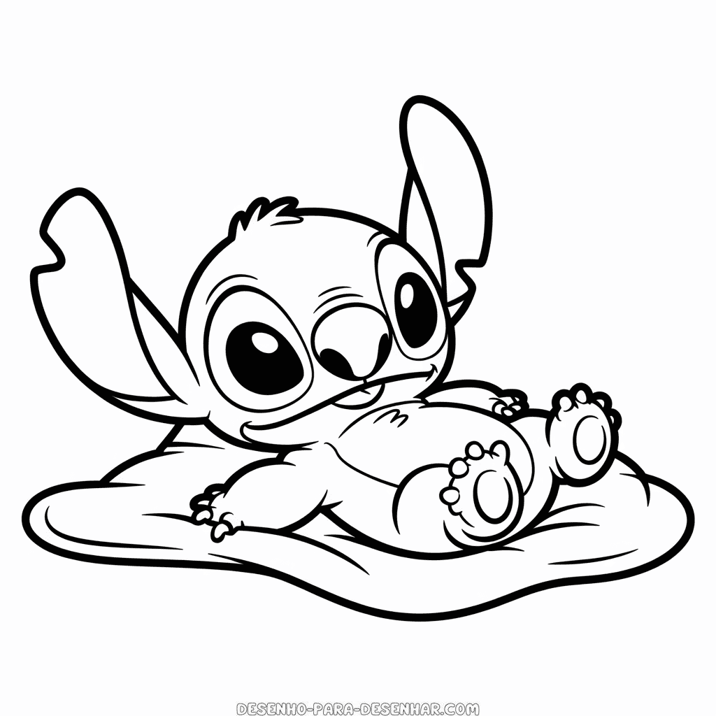 Desenho Fácil do Bebê Stitch