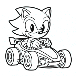 Desenho Fácil do Carro do Sonic