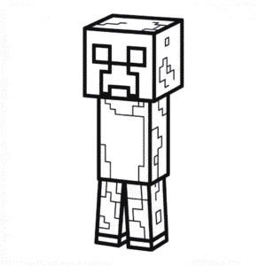 Desenho Fácil do Creeper do Minecraft