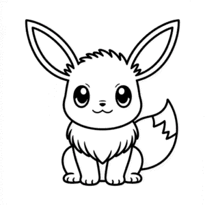 Desenho Fácil do Eevee Kawaii