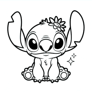 Desenho Fácil do Estilo Estético do Stitch