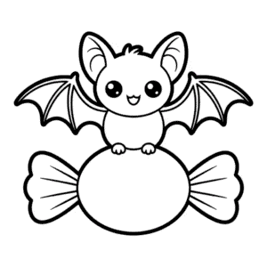 Desenho Fácil do Fofo Kawaii de Halloween