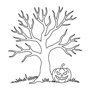 Desenho Fácil do Halloween Assustador