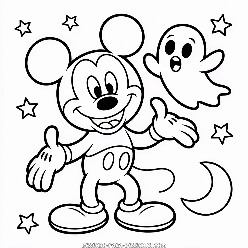Desenho Fácil do Halloween Assustador