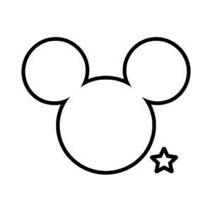 Desenho Fácil do Logo do Mickey