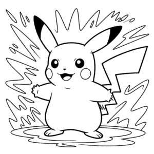 Desenho Fácil do Mega Pikachu