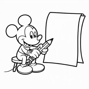 Desenho Fácil do Mickey em Desenho Animado