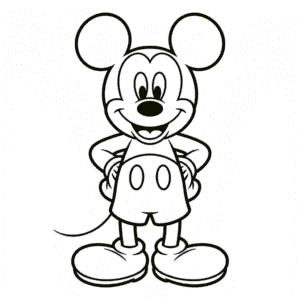 Desenho Fácil do Mickey Vintage