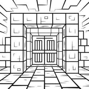 Desenho Fácil do Minecraft Dungeon
