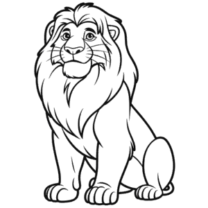 Desenho Fácil do Mufasa de O Rei Leão