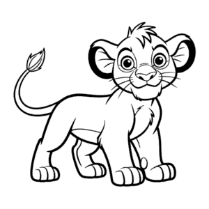 Desenho Fácil do Original O Rei Leão