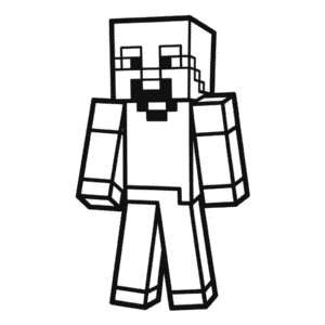 Desenho Fácil do Personagem do Minecraft