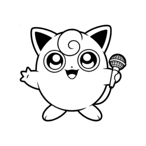 Desenho Fácil do Pokémon Jigglypuff