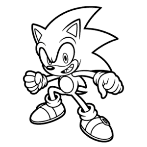 Desenho Fácil do Sonic em Estilo Anime
