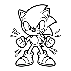 Desenho Fácil do Sonic Irritado
