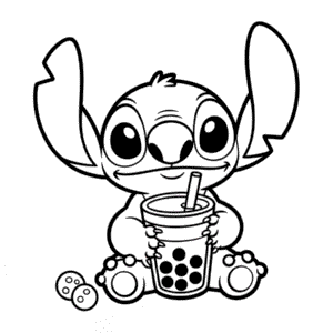 Desenho Fácil do Stitch com Boba