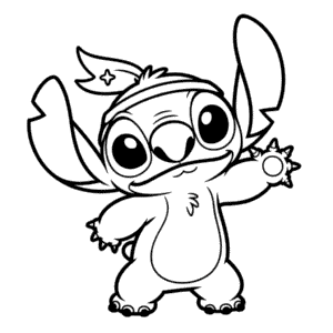Desenho Fácil do Stitch em Estilo Anime
