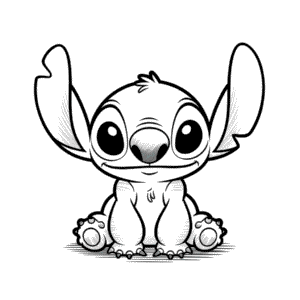 Desenho Fácil do Stitch Estilo Lápis
