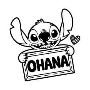 Desenho Fácil do Stitch Ohana