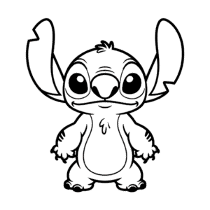 Desenho Fácil do Stitch Realista