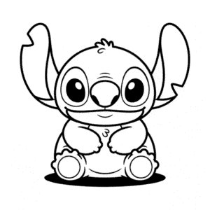 Desenho Fácil do Stitch Squishmallow