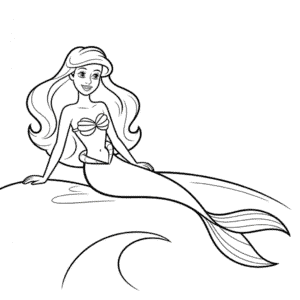 Desenho Fácil da Barbie Ariel