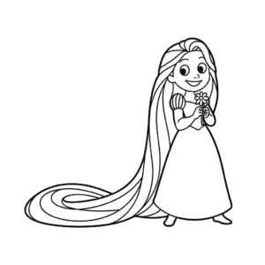Desenho Fácil da Linda Princesa da Disney
