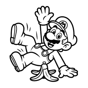 Desenho Fácil do Mario Engraçado