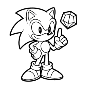 Desenho Fácil do Personagem Clássico Sonic