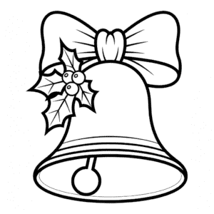 Desenho Fácil do Sino de Natal