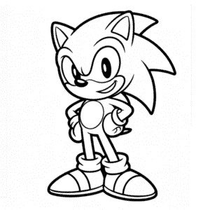 Desenho Fácil do Sonic Básico