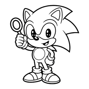 Desenho Fácil do Sonic Chibi