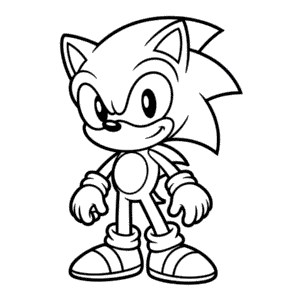 Desenho Fácil do Sonic de Corpo Inteiro
